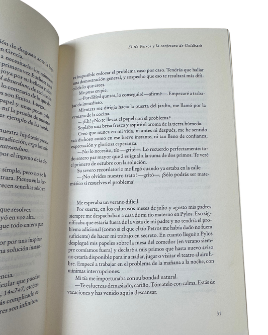 El tío Petros y la conjetura de Goldbach – Apostolos Doxiadis