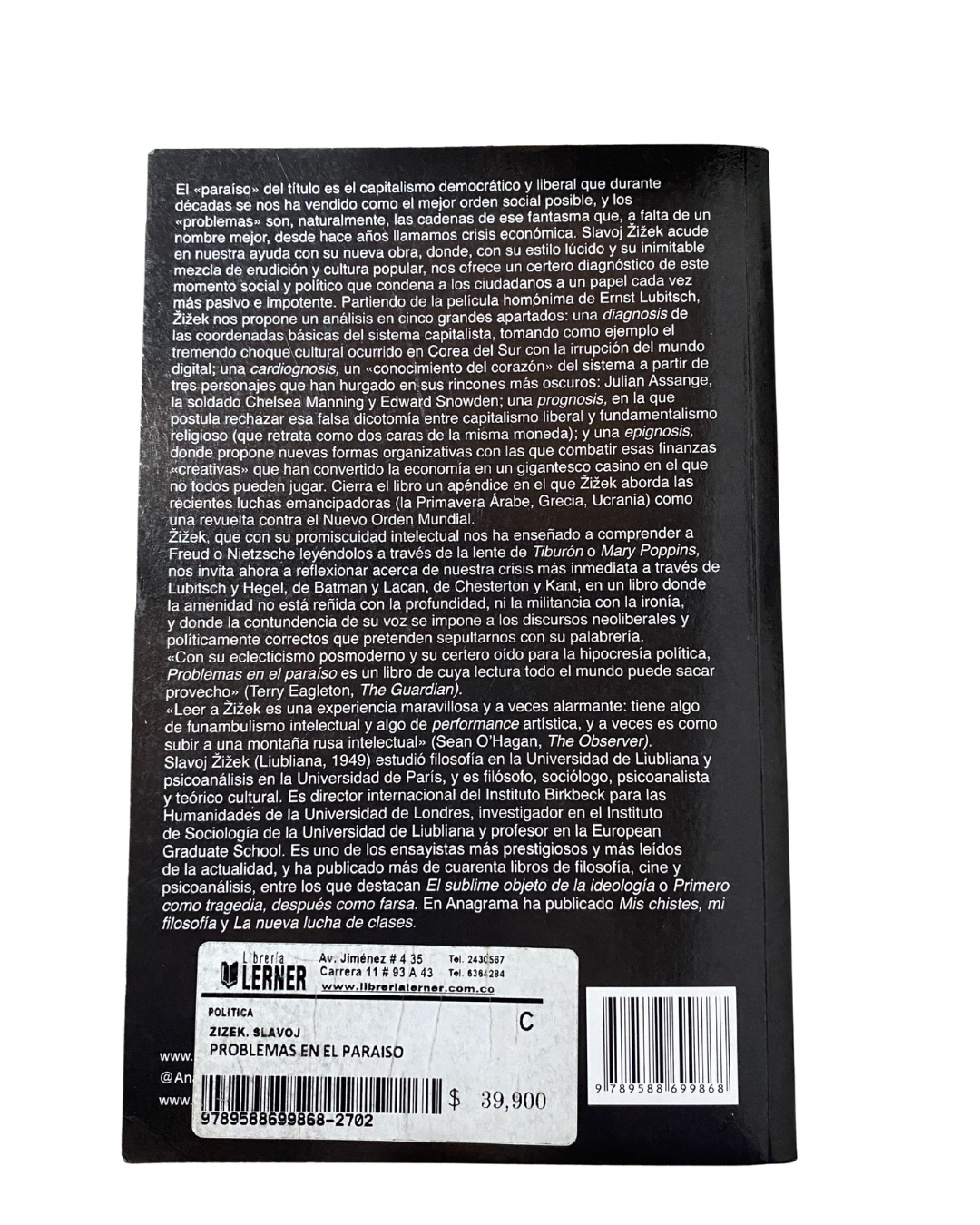 Problemas en el paraíso - Slavoj Zizek