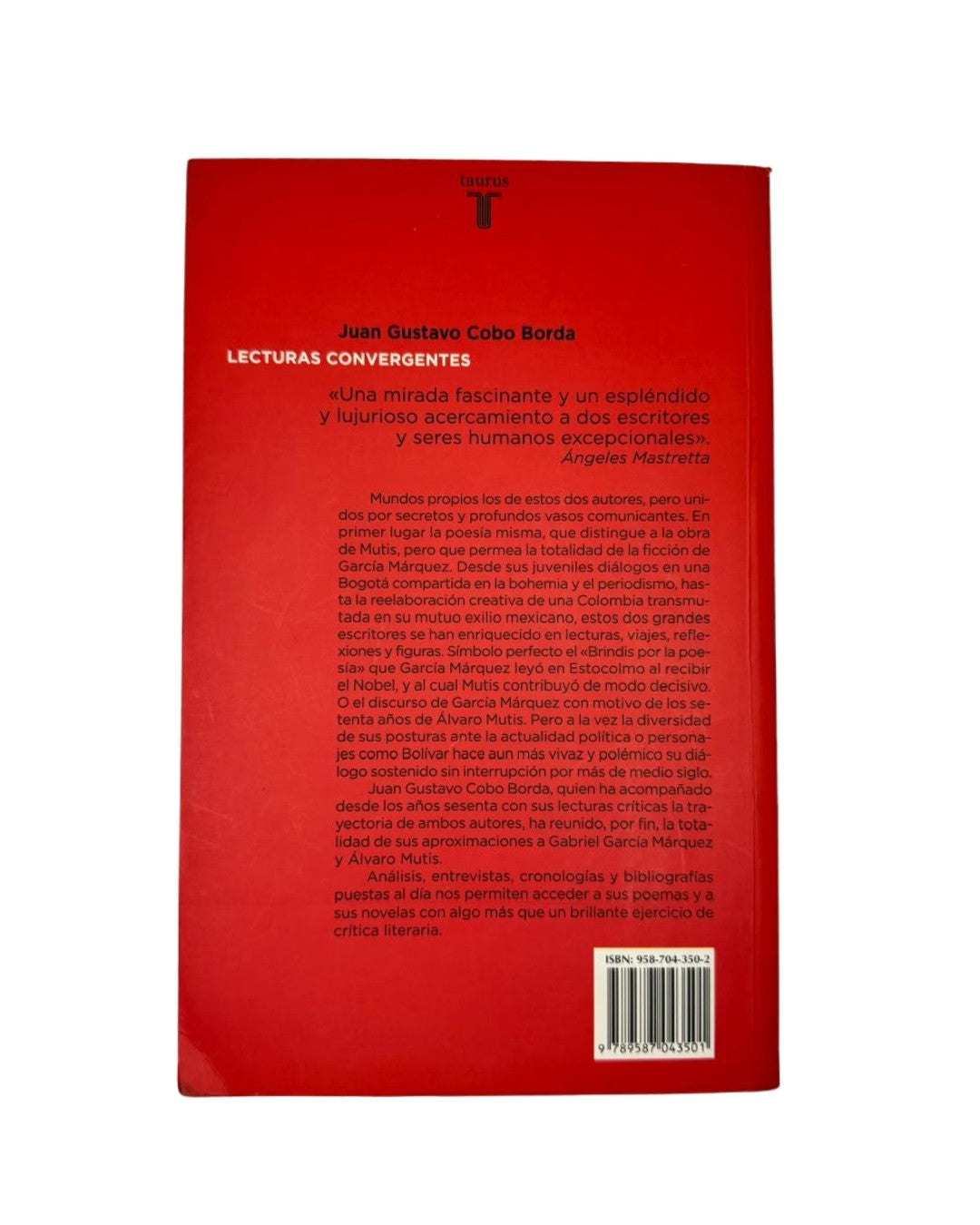 Lecturas convergentes, Juan Gustavo Cobo Borda