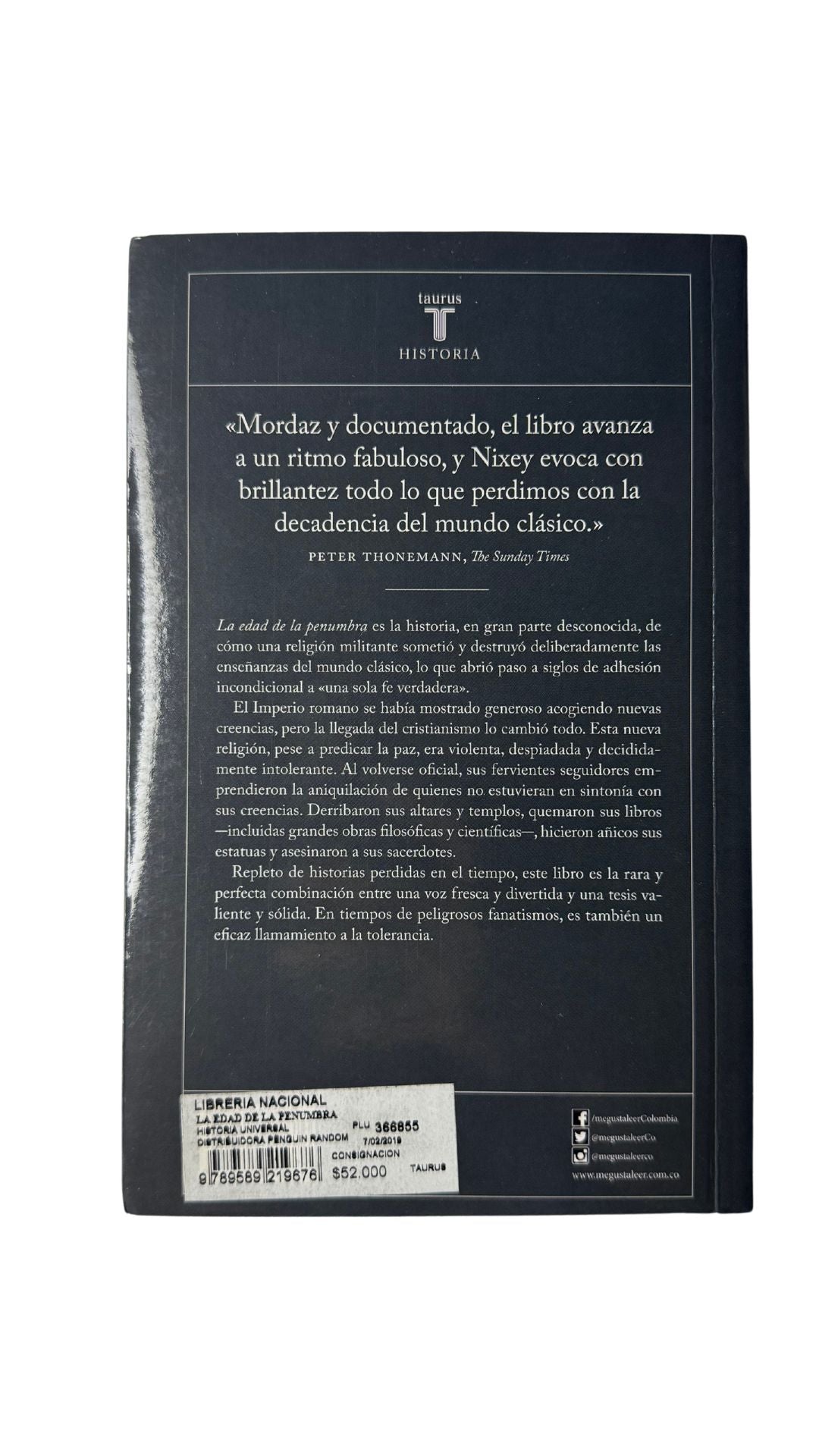 La edad de la penumbra , Catherine Nixey