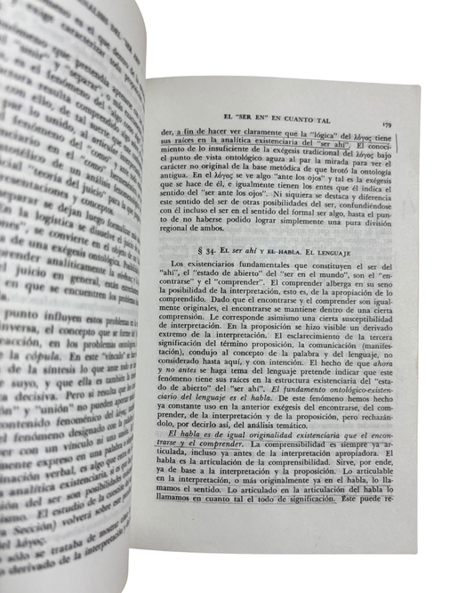 El ser y el tiempo - Martin Heidegger