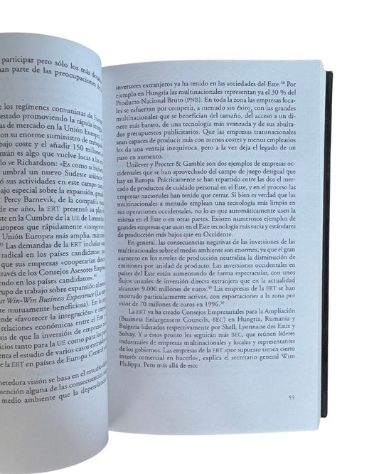 Europa S.A. La influencia de las multinacionales en la construcción de la UE Belén Balanyá Ann Doherty