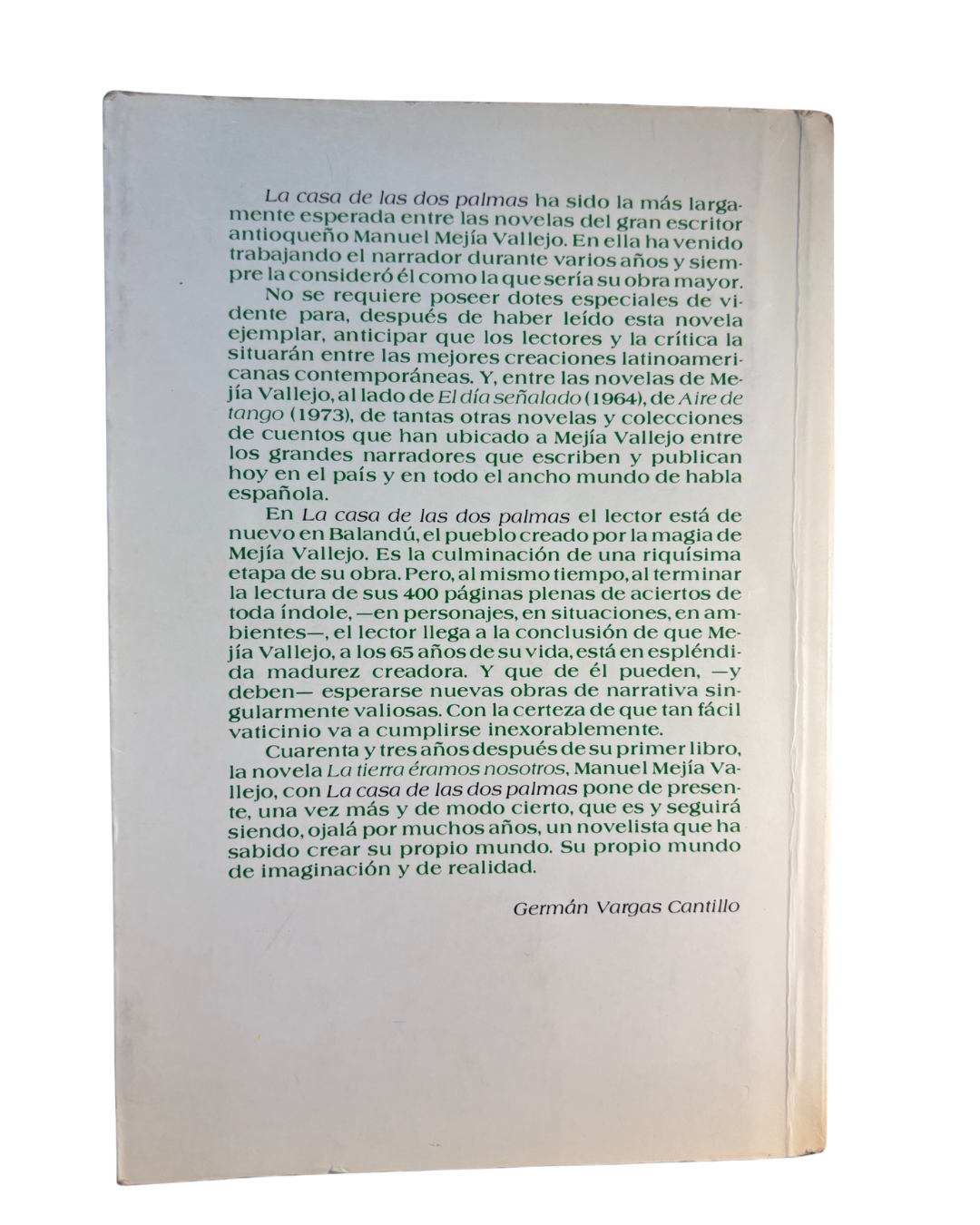 La casa de las dos palmas - Manuel Mejia Vallejo