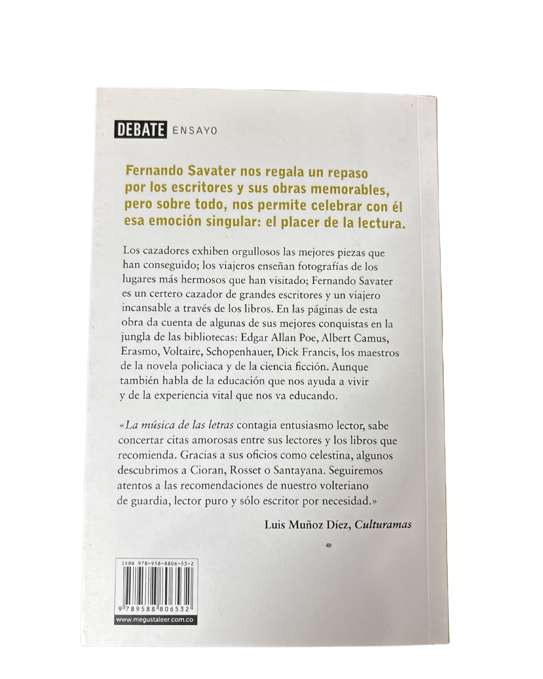 La musica de las letras - Fernando Savater