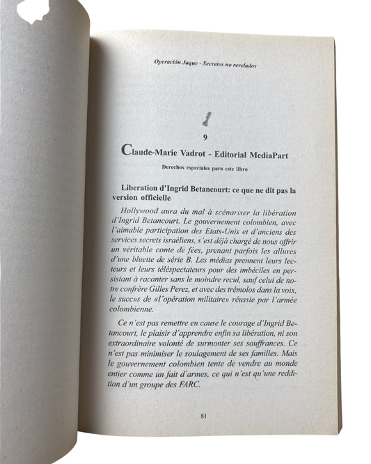 Operación jaque - J. G. Ortiz Abella