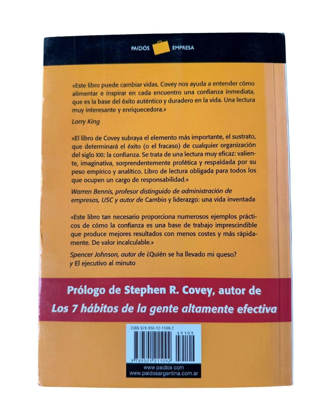 El Factor Confianza: El Valor Que Lo Cambia Todo - Stephen M. R. Covey