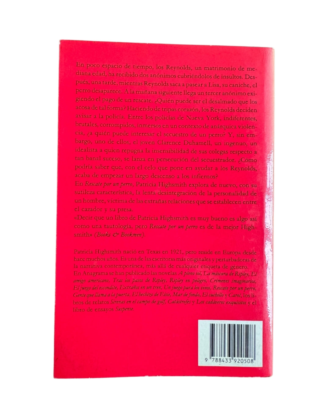Rescate Por Un Perro - Patricia Highsmith