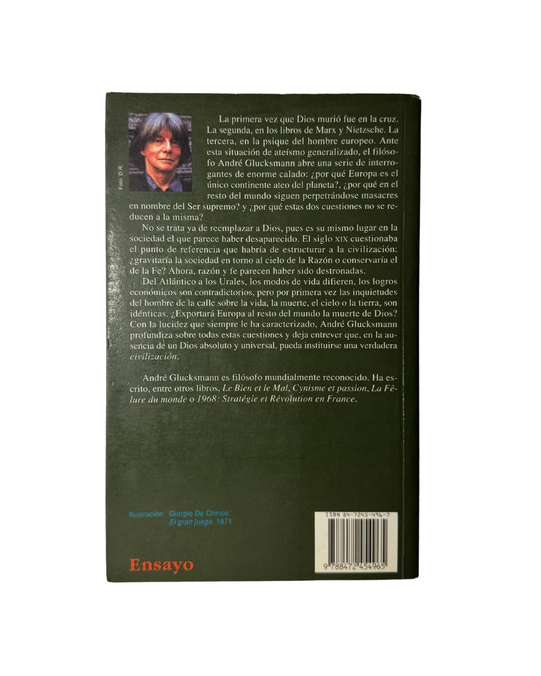 La tercera muerte de dios, André Glucksmann