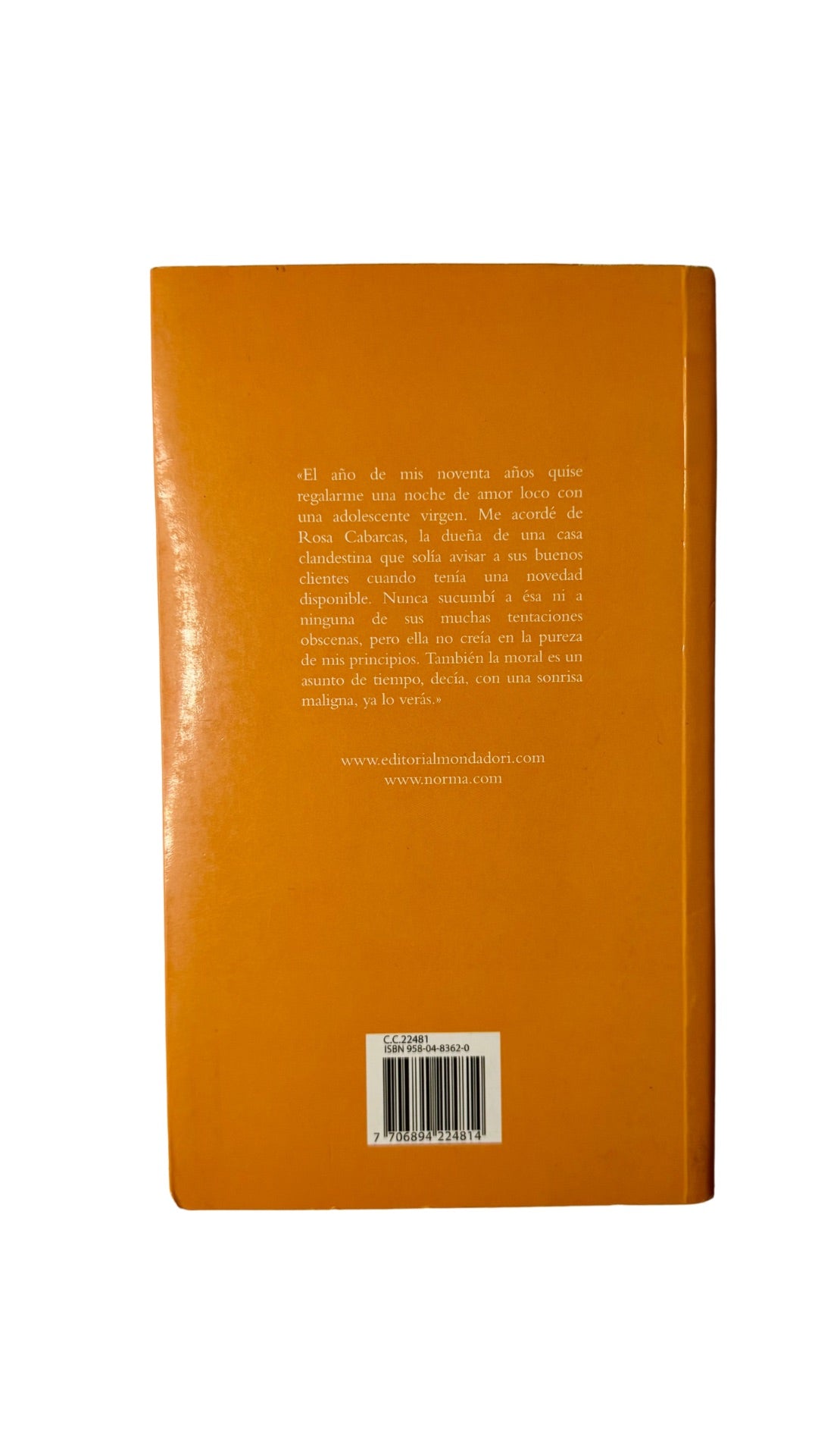 memorias de mis putas tristes, Gabriel García Márquez