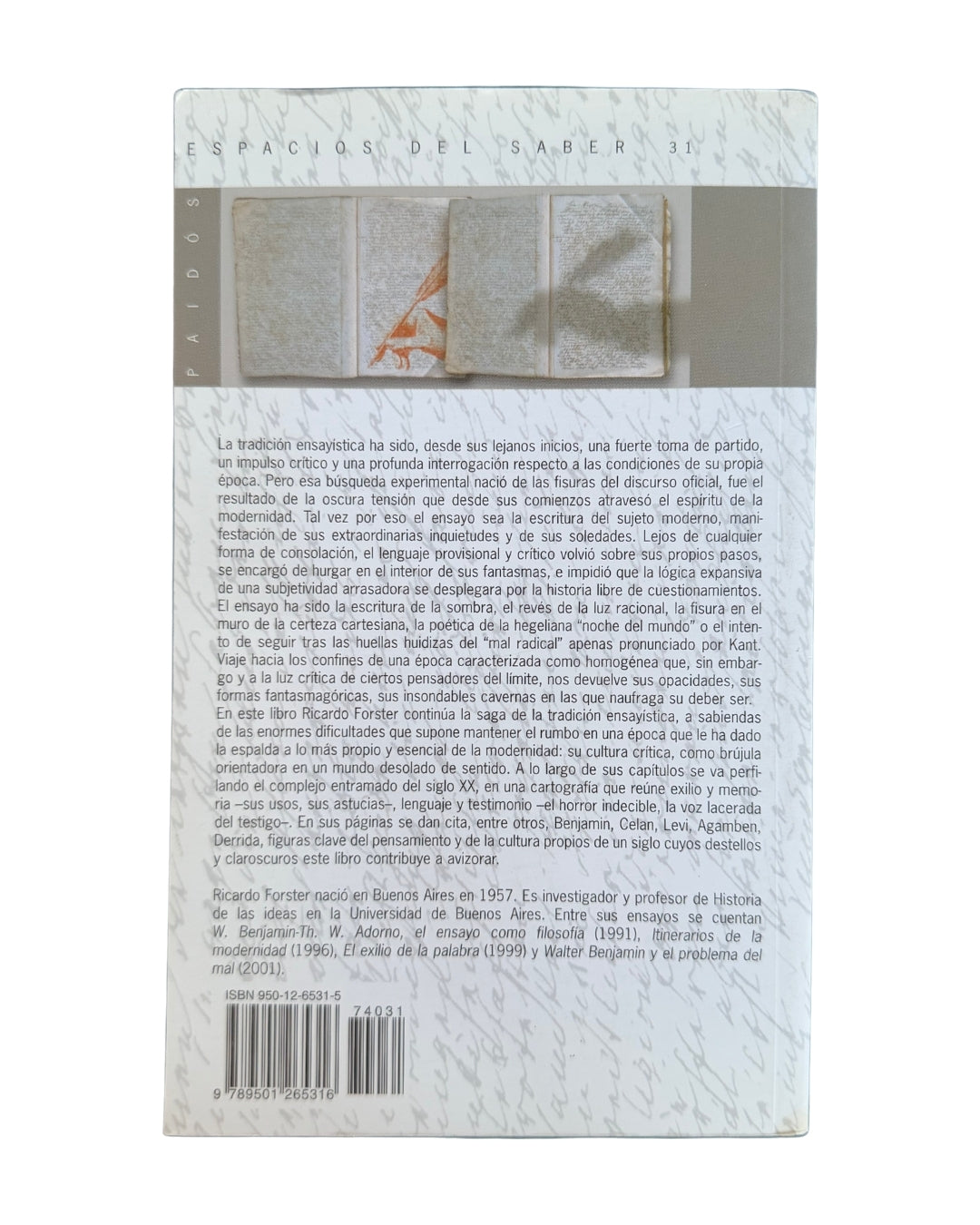 Critica y sospecha, Ricardo Forster