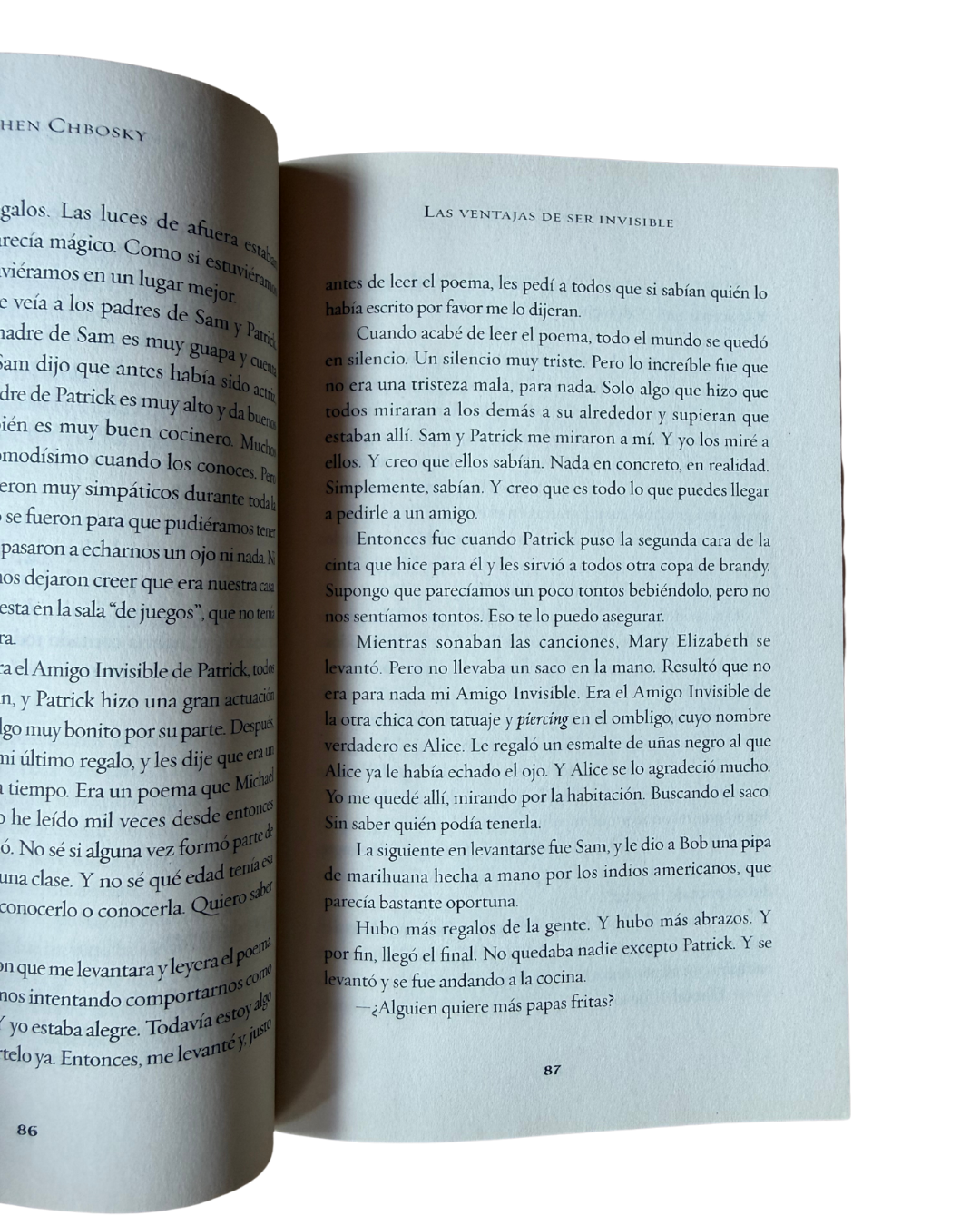 Las ventajas de ser invisible - Stephen Chbosky
