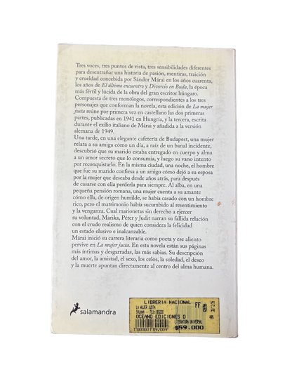 La mujer justa - Sándor Márai
