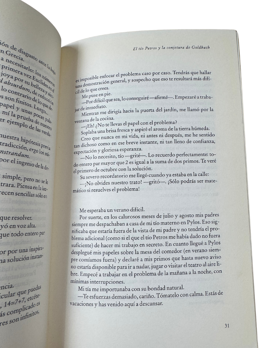El tío Petros y la conjetura de Goldbach – Apostolos Doxiadis