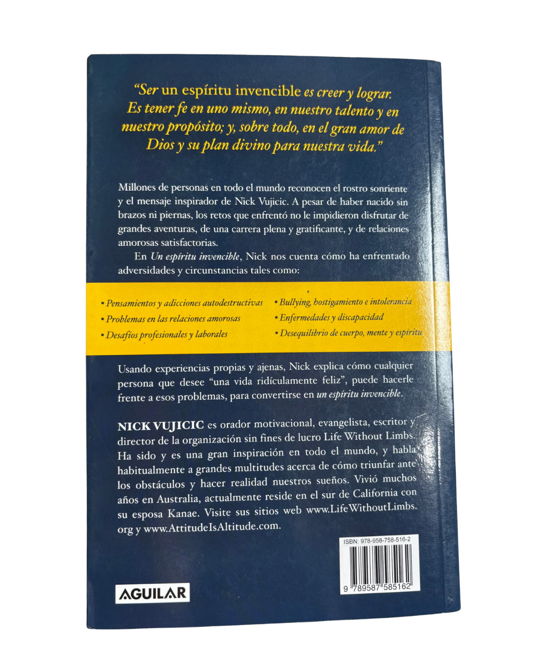 Un espíritu invencible – Nick Vujicic