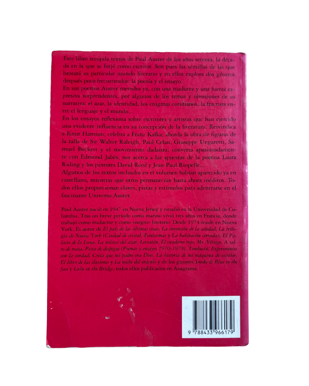 Pista de despegue - Paul Auster