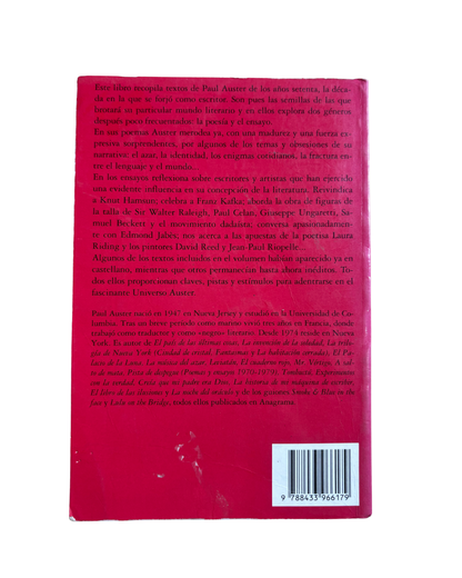 Pista de despegue - Paul Auster