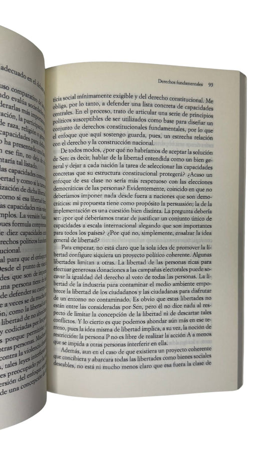 Crear capacidades,Martha C. Nussbaum