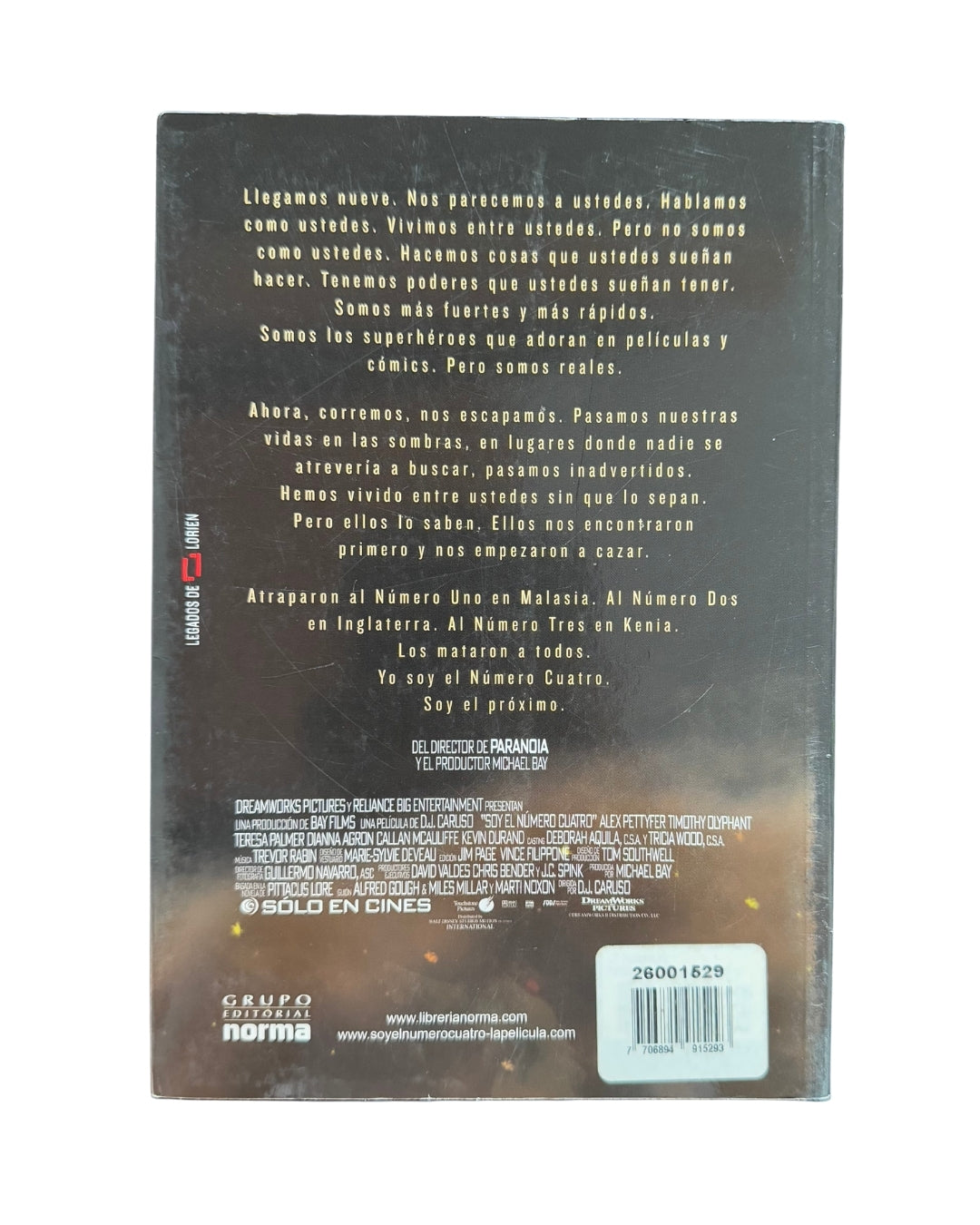 Soy el Numero Cuatro  Pittacus Lore