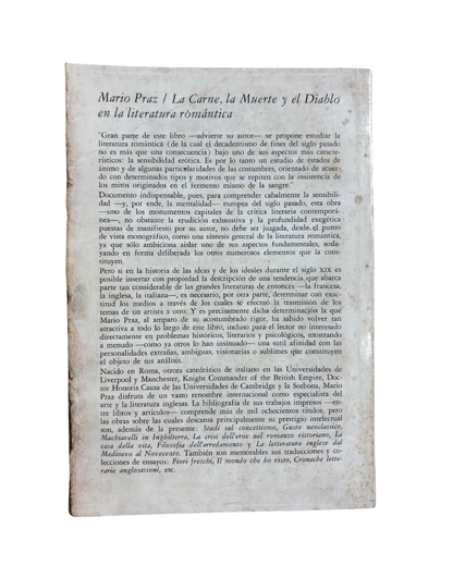 La carne, la muerte y el diablo - Mario Praz
