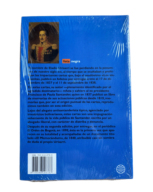 Cartas contra Santander - Eladio Urisarri