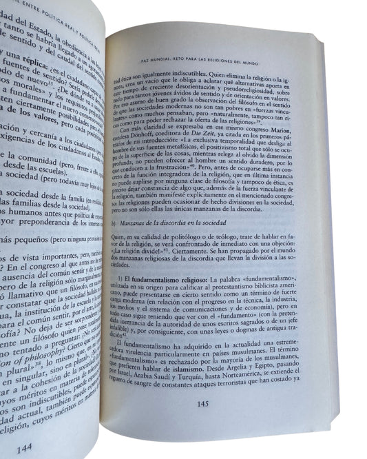 Una Ética Mundial Para La Economía Y La Política - Hans Kung
